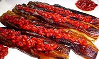 Eggplants with Pomegranate Seeds